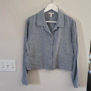 Eileen Fisher linen jacket M